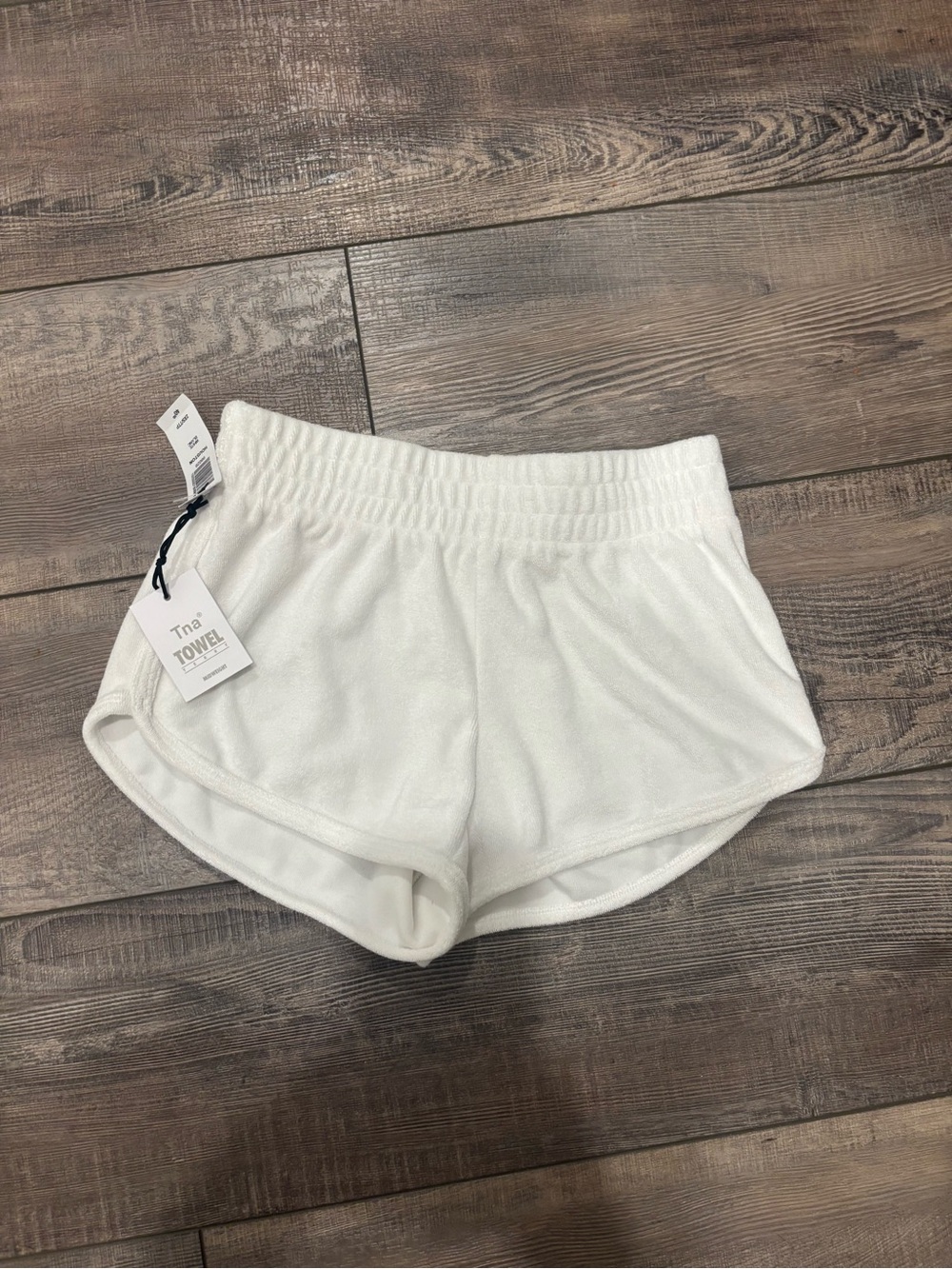 TNA White Terry Athletic Lounge Shorts